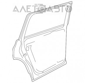 Door assembly front right VW Atlas 18-24 white LC9A