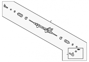 Lexus GX460 10-23 Power Steering Rack