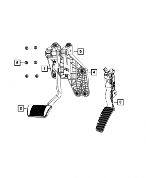Dodge Grand Caravan 11-20 Gas Pedal