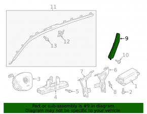 Airbag front left seat VW Tiguan 18-24