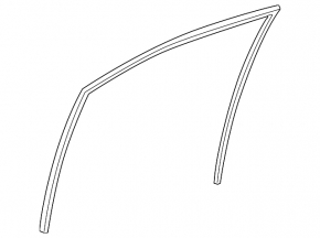 Front right glass seal for Lexus CT200h 11-17