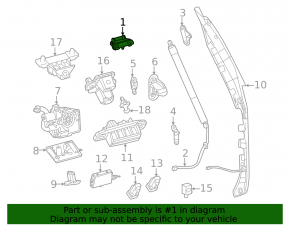 Left tailgate hinge for Lexus LX600 LX700h 22-25