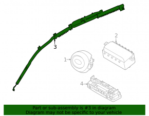 Left side curtain airbag for Kia K5 2021-2024