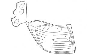 Left headlight for Toyota Highlander 2010