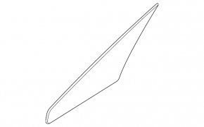 Front left triangle door glass for Kia Sorento 21-25 HEV, PHEV
