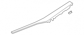 Audi Q3 83A 19-25 black upper right front panel trim