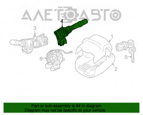 Steering column switch right Toyota Sienna 11-20 scratches