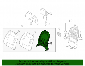 Kia EV6 22-24 Passenger Seat Lumbar Support Cushion