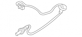 Lambda probe second Toyota Prius 20 04-09