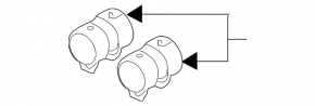 Porsche Panamera 14-16 muffler clamp