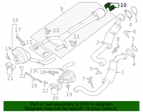 Porsche Panamera 14-16 muffler clamp