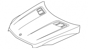 Naked hood Mercedes W166 ML 12-15