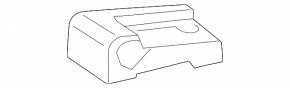 Right trunk floor bracket for Mercedes A-class V177 19-22, black
