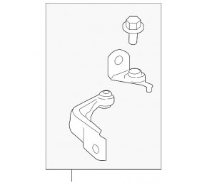 Lower front left door hinge for Lincoln MKC 15-19