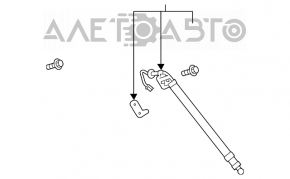 Right tailgate shock absorber Mazda CX-9 16- electric