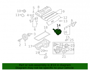 Engine Oil Pump BMW 1 E82 08-13 3.0L without turbo, 2006-10, Z4, 525i, 525xi, 530i, 530xi, From 2/06, 128i, 528i, 528xi, X3, 3 series, X5, 3.0L non-turbo