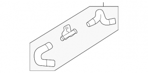 Cooling system hose Nissan Rogue 22-23 1.5T us built with sensor