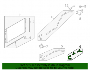 Cooling system hose Nissan Rogue 22-23 1.5T us built with sensor