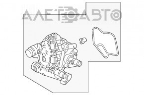 Thermostat housing assembly Kia Sportage 23-26 2.5 plastic
