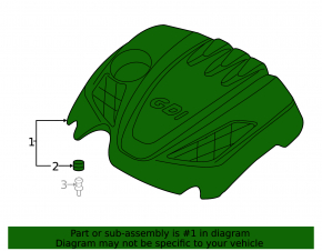 Engine cover Hyundai Sonata 11-14 2.0