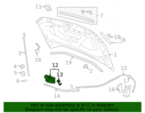 VW Taos 22-25 hood lock