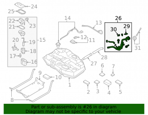 Fuel filler neck for the 16-19 Hyundai Sonata hybrid
