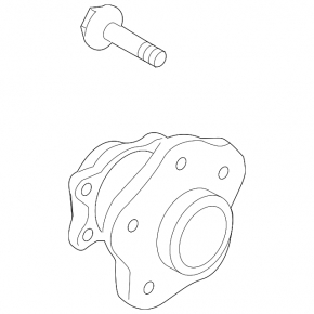 Rear left hub Nissan Murano 09-14 AWD