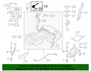 Fuel filler cap Audi A6 C7 12-18
