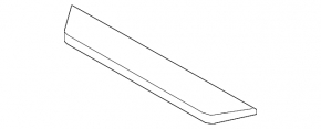 Outer front left door sill trim for BMW X3 F25 11-17, black with chrome insert, M-Sport