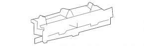 Toyota Prius 30 10-11 central air duct deflector black