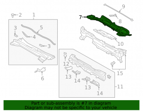 Wiper pan metal Lexus UX200 UX250h 19- metal
