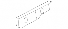 Front bumper mount, left fender, Nissan Armada 17-20