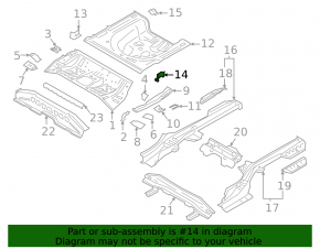 Trunk tray Kia Forte 19-24 4d under the beam