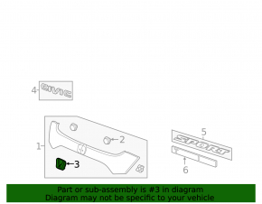 Civic X FK 17-21 5d Tailgate Emblem