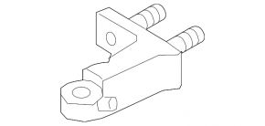 Upper rear left door hinge for Audi E-Tron 19-23 (2 parts)