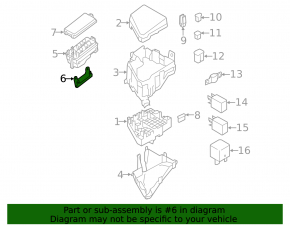 Subaru Forester 25-26 Engine Relay Box Bracket