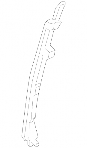 Rear left door glass guide for Kia Sorento 10-15