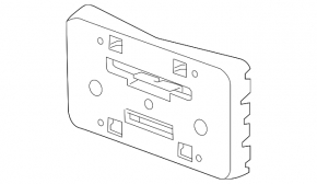 Chevrolet Malibu 19- Front Bumper License Plate