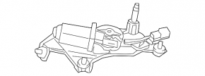 Rear wiper linkage with motor for Toyota Prius 2009-2010
