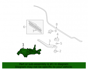 Rear wiper linkage with motor for Toyota Prius 2009-2010