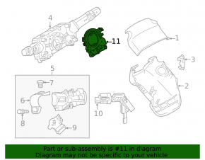 Mitsubishi Outlander Sport ASX 10 Steering Angle Sensor - Broken Latch
