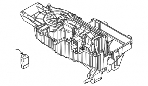 Bare heater body Ford Flex 09-11