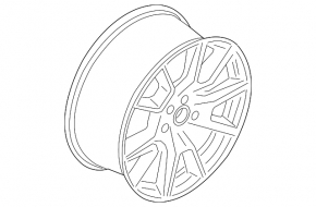 Wheel disk R19 Ford Mustang mk6 15-17 curb