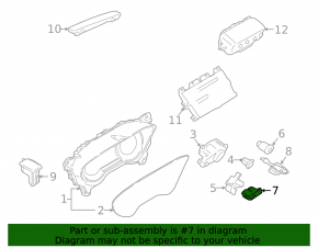 Interior Air Temperature Sensor Ford Edge 15 - Type 1
