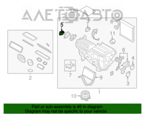 Actuator motor heater drive ventilation Lincoln Nautilus 19-23
