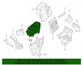 BMW X3 G01 18 Engine Computer ECU Housing Cover - Type 2