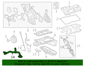 Oil receiver Lexus IS250 06-13 upper part