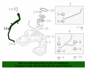 Fuel tank filler neck BMW X7 G07 19-22 N63, B58