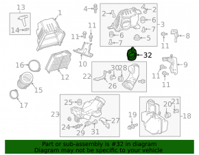 Air Duct Connector Honda CRV 15-16 2.4