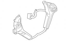 Steering wheel controls for Infiniti QX50 14-15 with navigation, without adaptive cruise control